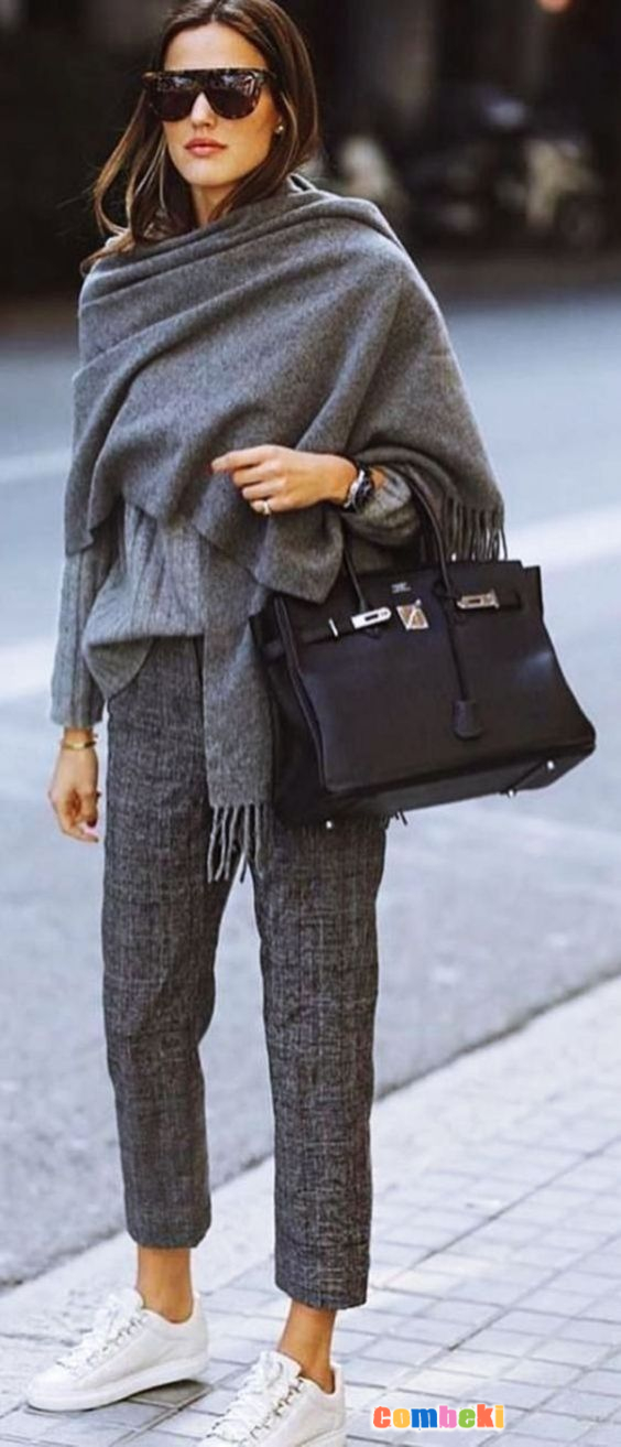 Casual Winter Women Outfits With Sneakers 2019