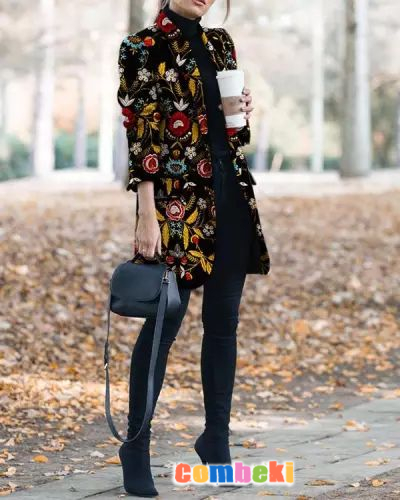 Autumn And Winter Fashion Prints To Trim Warm Jacket